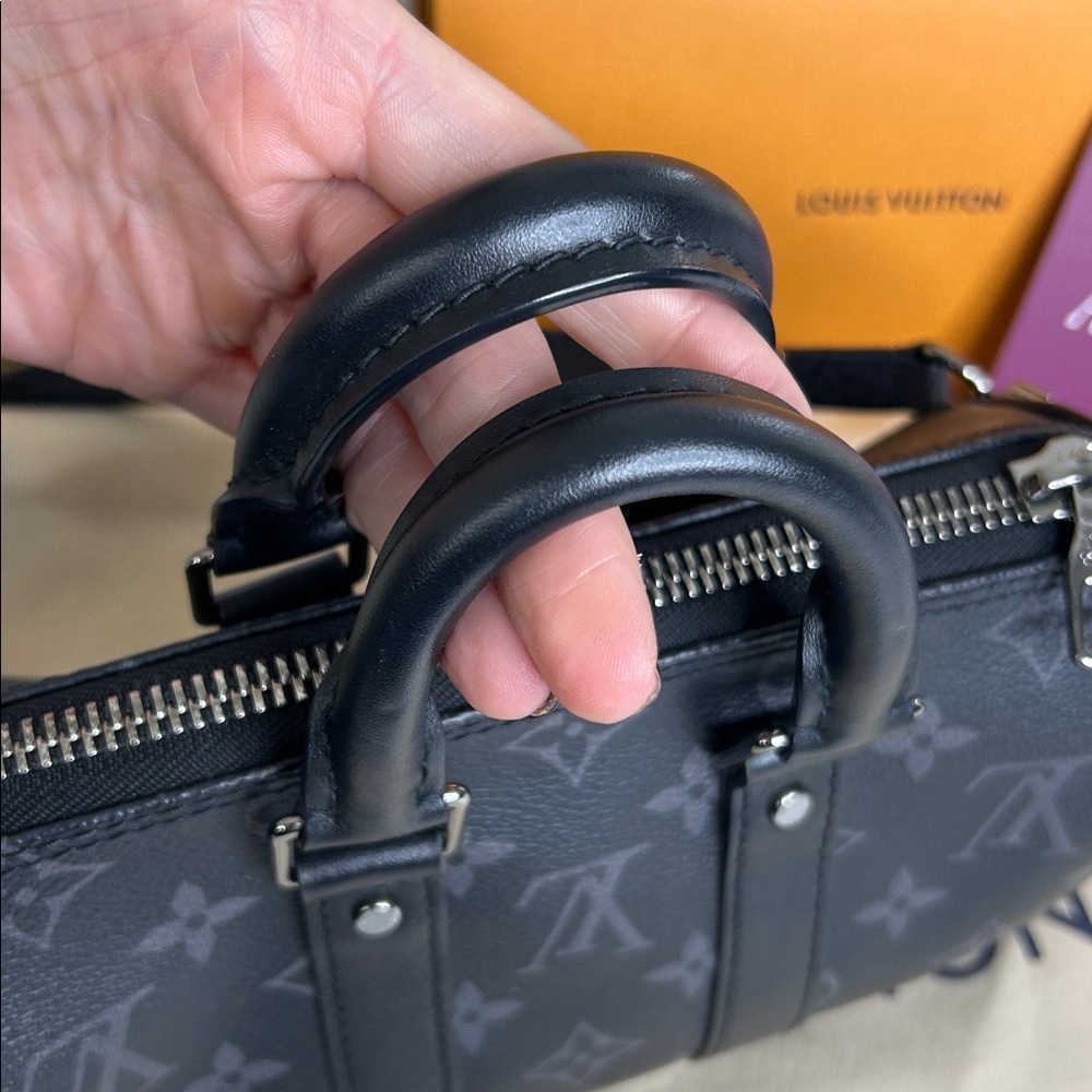 Authentic Louis Vuitton Monogram Eclipse black/grey reverse XS Keepall-Unisex - Picture 6 of 17